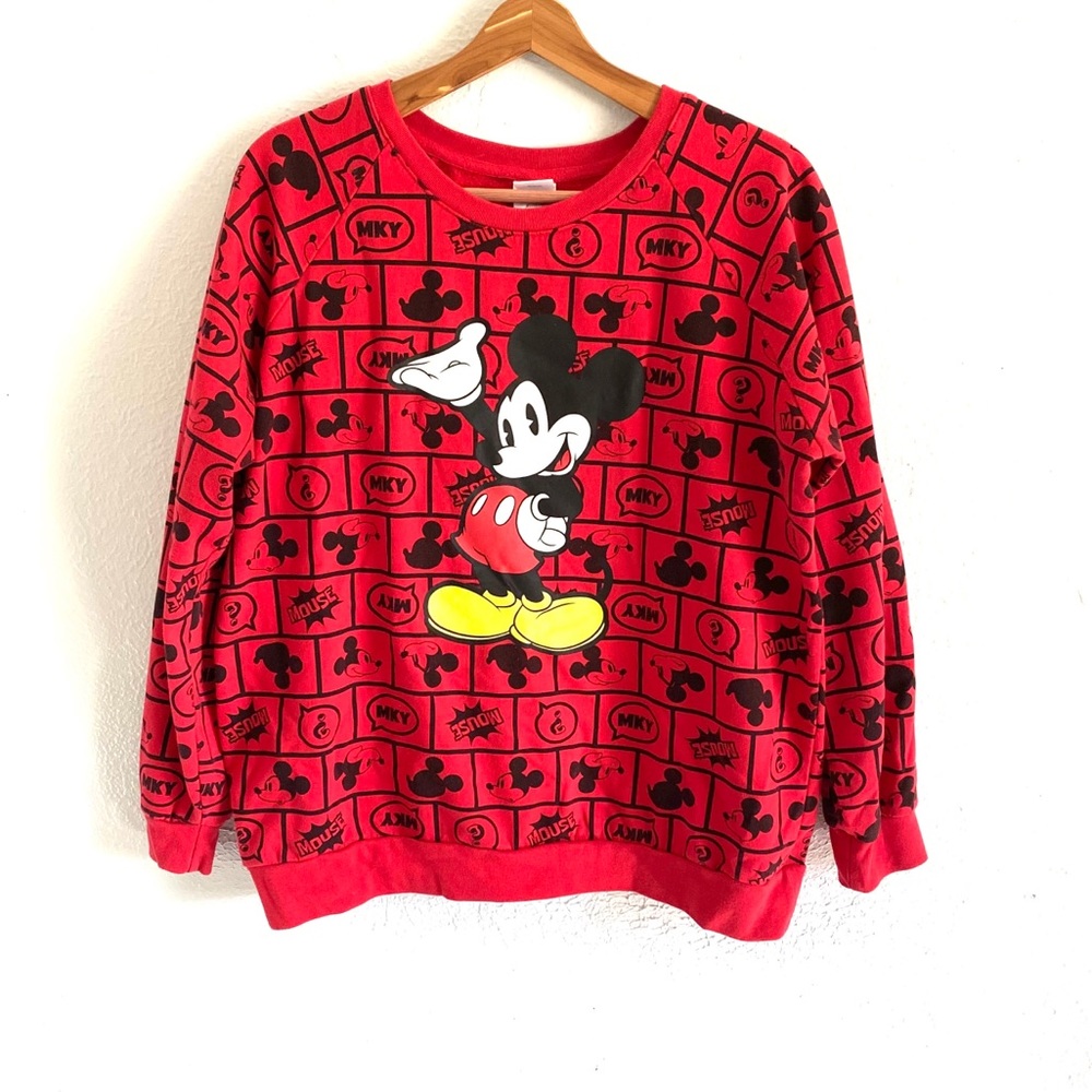Disney Mickey Mouse Red Sweatshirt XL